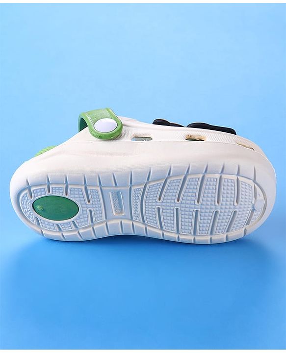 Cute Walk by Babyhug Clogs with Bear Applique - Green