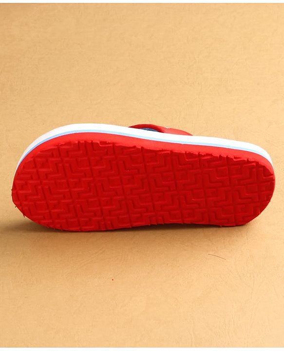 Cute Walk by Babyhug Marvel Slip Ons Flip Flops with Spiderman Print - Red