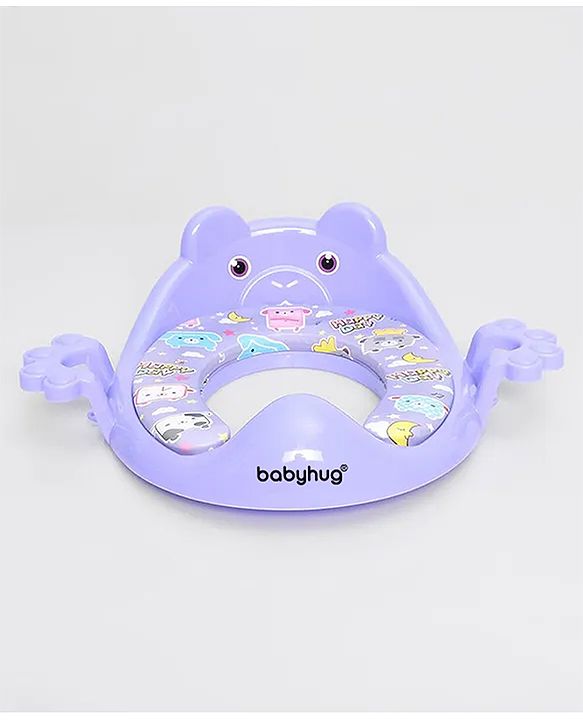 Babyhug Dolphine Print Potty Seat with Handle - Blue