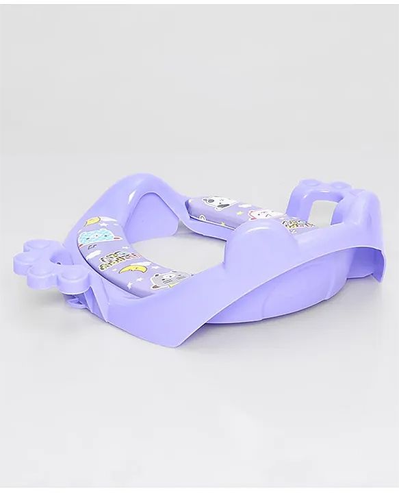 Babyhug Dolphine Print Potty Seat with Handle - Blue
