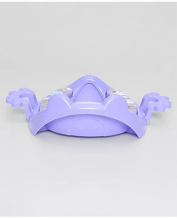 Babyhug Dolphine Print Potty Seat with Handle - Blue