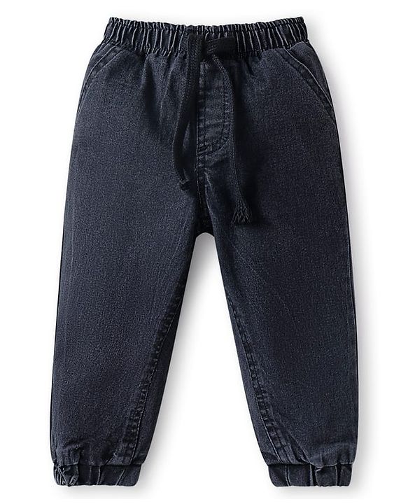 Babyhug Cotton Woven Full Sleeves Checkered Shirt & Trouser Set - Light Blue & Black