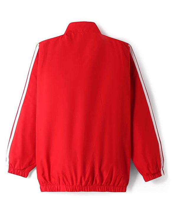 Pine Active Woven Full Sleeve Tracksuit with Tape Detailing - Red