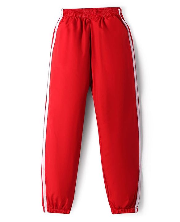 Pine Active Woven Full Sleeve Tracksuit with Tape Detailing - Red
