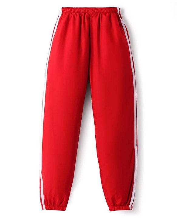 Pine Active Woven Full Sleeve Tracksuit with Tape Detailing - Red