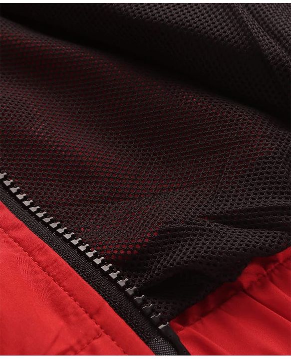 Pine Active Woven Full Sleeve Tracksuit with Tape Detailing - Red