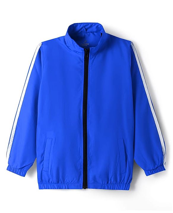 Pine Active Woven Full Sleeve Tracksuit with Tape Detailing - Blue