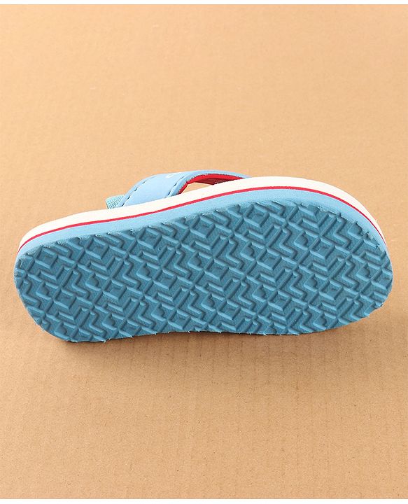 Cute Walk by Babyhug Disney Flip Flops with Back Strap Mickey Mouse Print - Blue
