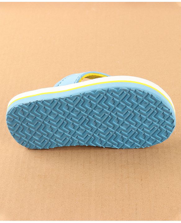 Cute Walk by Babyhug Disney Flip Flops with Back Strap Mickey Mouse Print - Blue