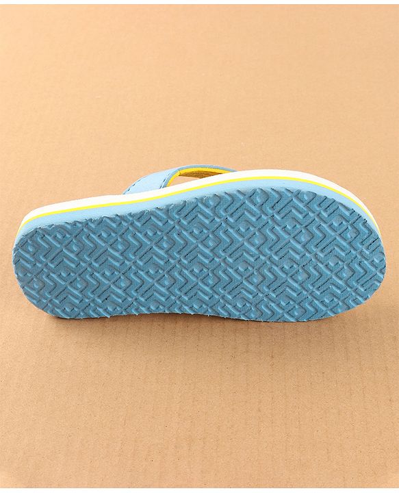 Cute Walk by Babyhug Disney Slip On Flip Flops with Spiderman Print - Light Blue