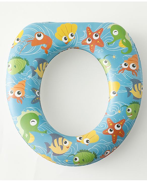 Babyhug Baby Potty Seat With Aquatic Print - Multicolor