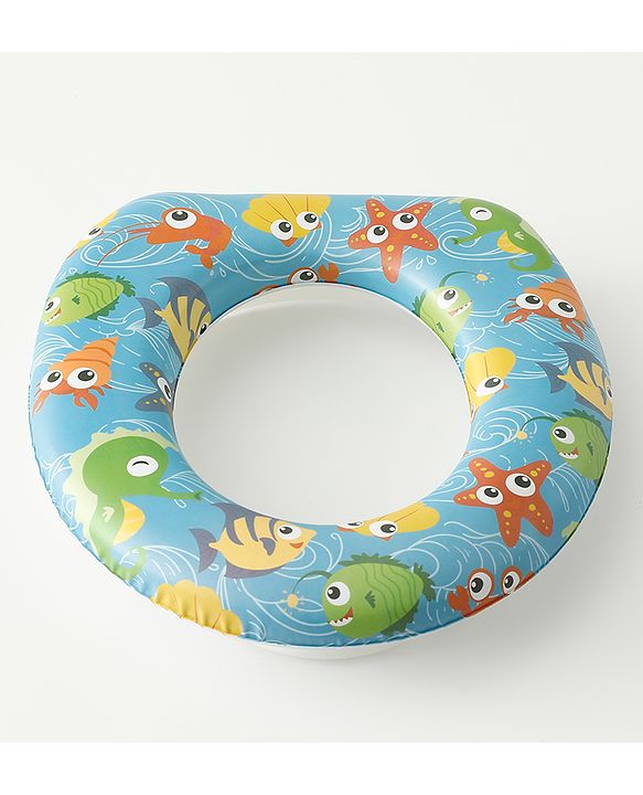 Babyhug Baby Potty Seat With Aquatic Print - Multicolor