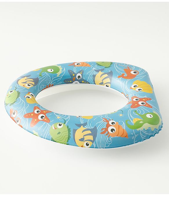 Babyhug Baby Potty Seat With Aquatic Print - Multicolor