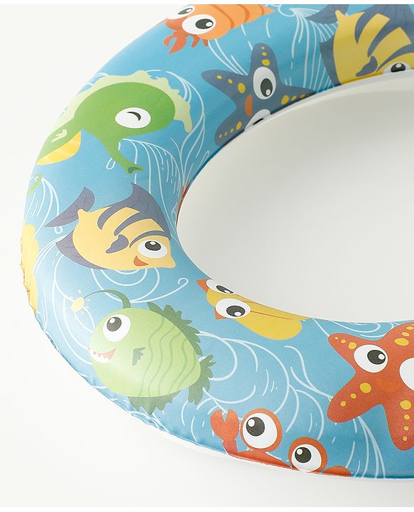 Babyhug Baby Potty Seat With Aquatic Print - Multicolor