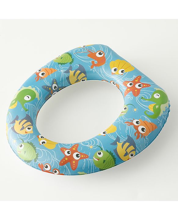 Babyhug Baby Potty Seat With Aquatic Print - Multicolor