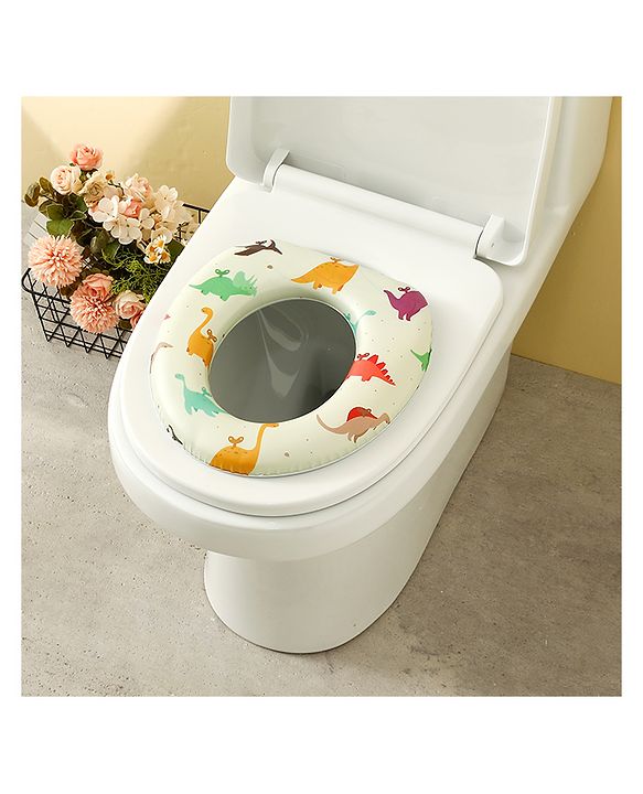 Babyhug Baby Potty Seat With Aquatic Print - Multicolor