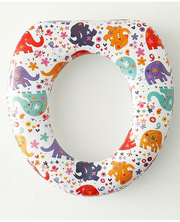 Babyhug Baby Potty Seat With Aquatic Print - Multicolor