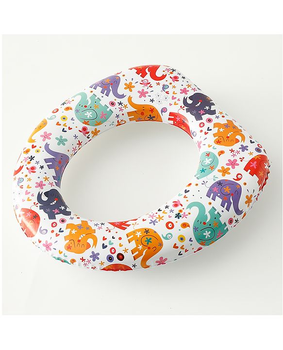 Babyhug Baby Potty Seat With Aquatic Print - Multicolor