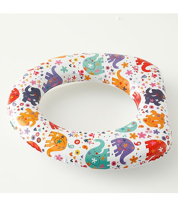 Babyhug Baby Potty Seat With Aquatic Print - Multicolor