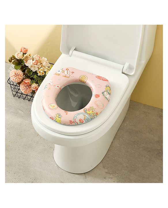 Babyhug Baby Potty Seat With Aquatic Print - Multicolor