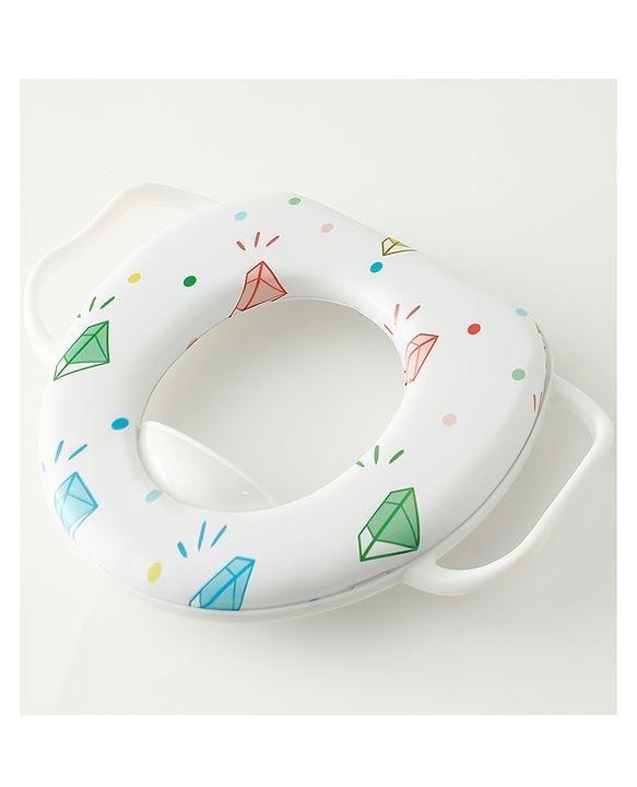 Babyhug Baby Potty Seat With Aquatic Print - Light Blue