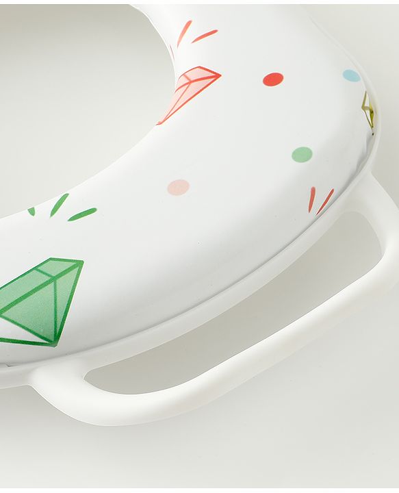 Babyhug Baby Potty Seat With Aquatic Print - Light Blue