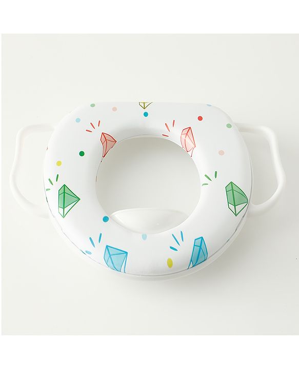 Babyhug Baby Potty Seat With Aquatic Print - Light Blue