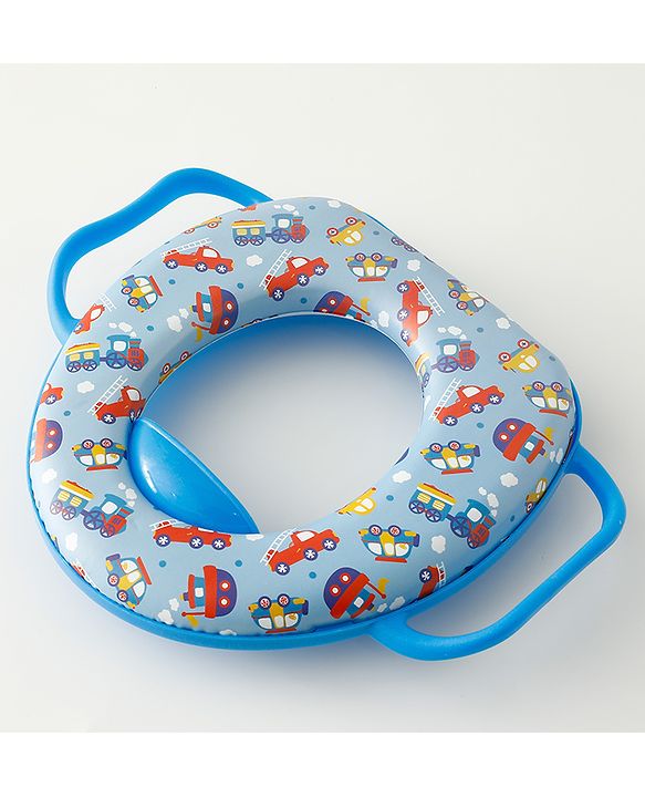 Babyhug Baby Potty Seat With Aquatic Print - Light Blue