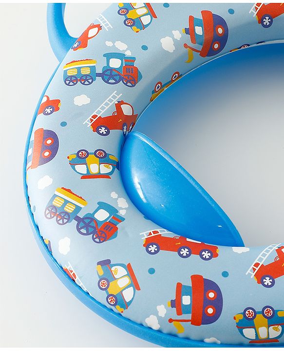 Babyhug Baby Potty Seat With Aquatic Print - Light Blue