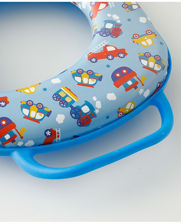 Babyhug Baby Potty Seat With Aquatic Print - Light Blue