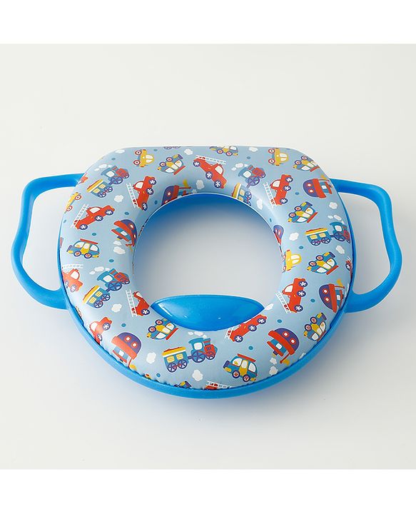 Babyhug Baby Potty Seat With Aquatic Print - Light Blue