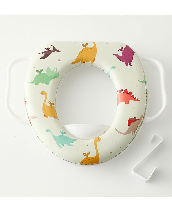 Babyhug Baby Potty Seat With Aquatic Print - Light Blue