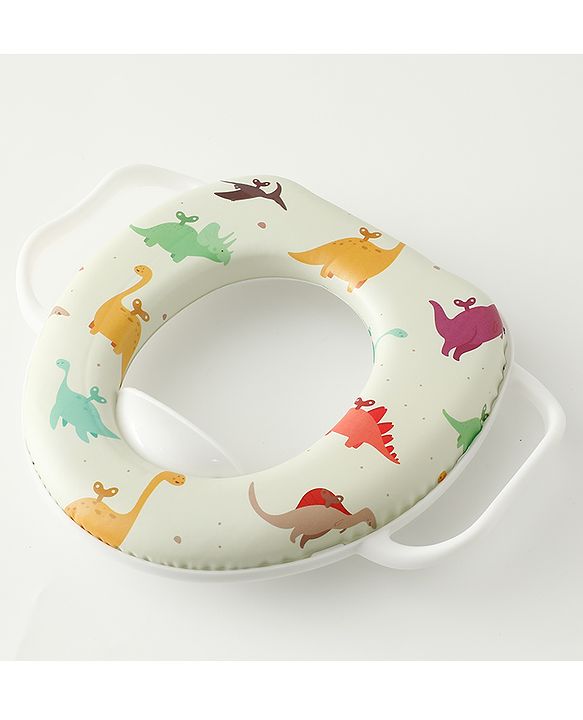 Babyhug Baby Potty Seat With Aquatic Print - Light Blue