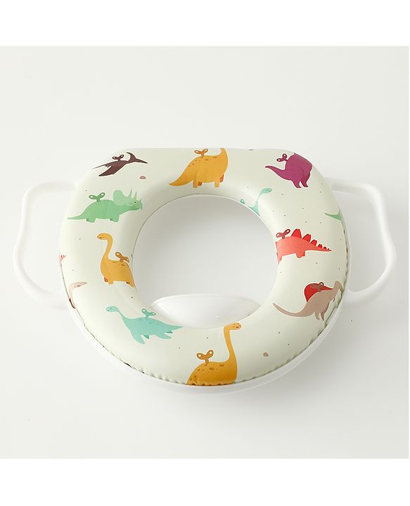 Babyhug Baby Potty Seat With Aquatic Print - Light Blue