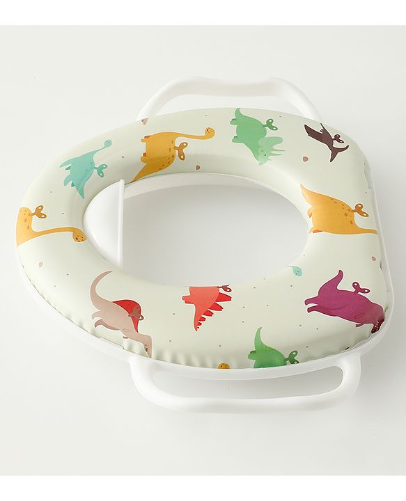 Babyhug Baby Potty Seat With Aquatic Print - Light Blue