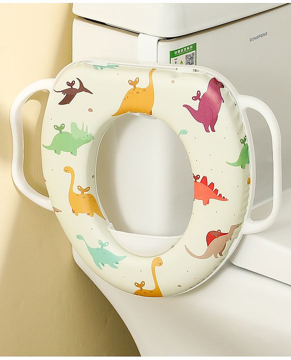 Babyhug Baby Potty Seat With Aquatic Print - Light Blue