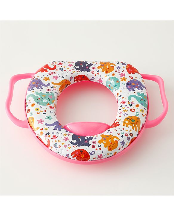 Babyhug Baby Potty Seat With Aquatic Print - Light Blue