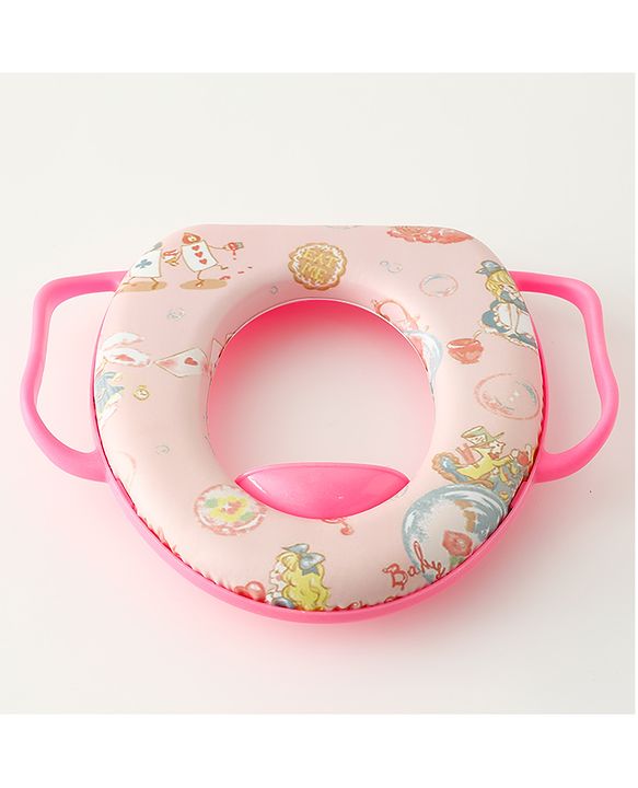 Babyhug Baby Potty Seat With Aquatic Print - Light Blue