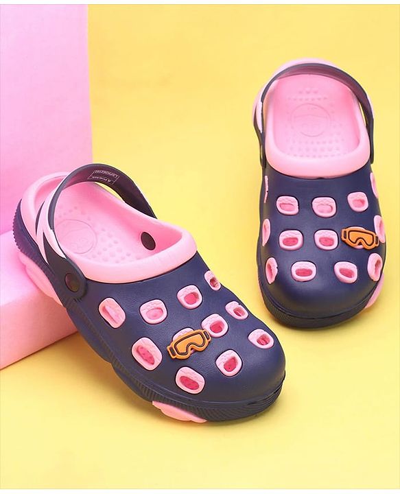 Pine Kids Clogs With Back Strap - Orange White