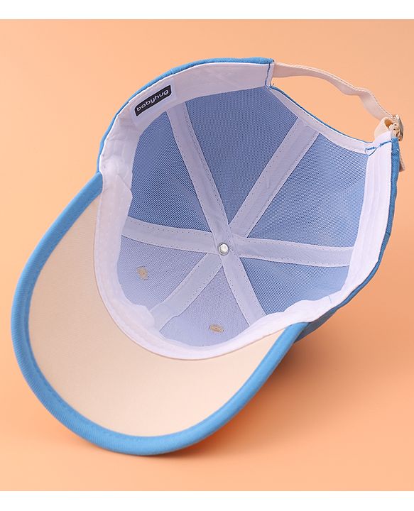 Babyhug Baseball Cap With Paper Windmill Applique - Blue