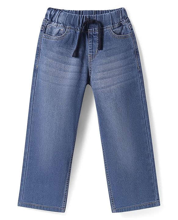 Pine Kids Full Length Washed Denim Jeans - Light Blue