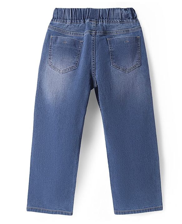 Pine Kids Full Length Washed Denim Jeans - Light Blue