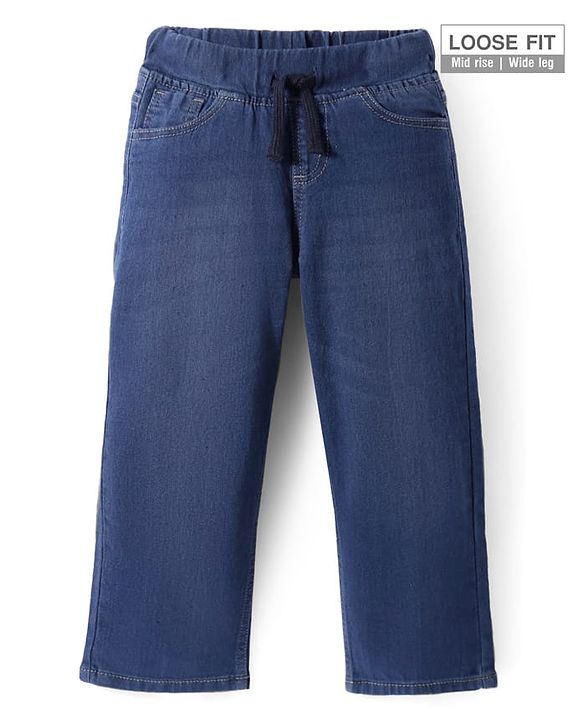 Pine Kids Full Length Washed Denim Jeans - Blue