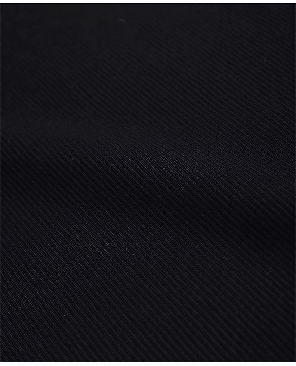 Pine Kids Cotton Knit Sleeveless Solid Color Ribbed Top - Black