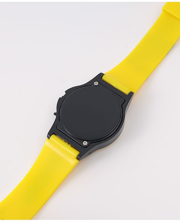 Pine Kids Marvel Digital Watch with Spiderman Print - Yellow  & Black