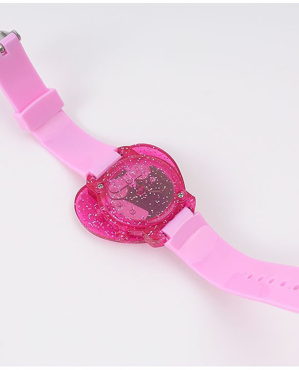 Babyhug Digital Watch Heart Shaped with Daisy Duck Print - Pink