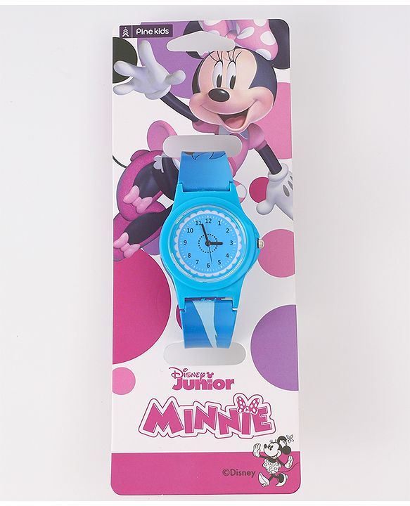 Pine Kids Disney Analog Watch with Minnie Mouse Print - Blue