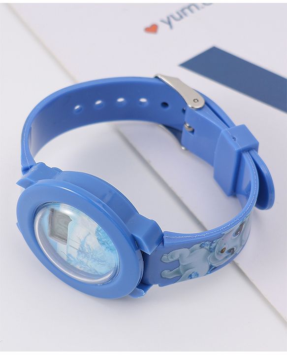 Babyhug Digital Watch with Elsa Print - Blue