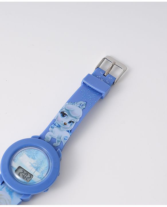 Babyhug Digital Watch with Elsa Print - Blue