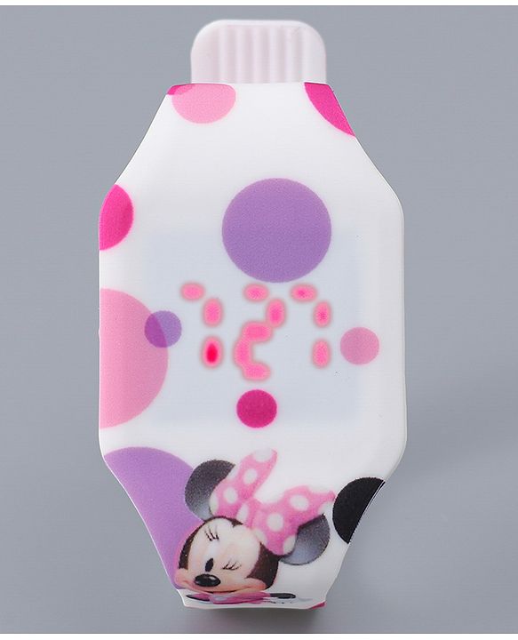 Babyhug Digital Watch with Minnie Mouse Print - Multicolor